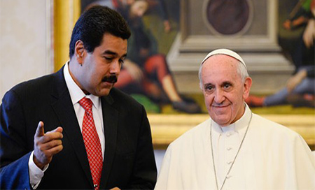 Nicolás Maduro y el Papa Francisco Maduro pide mediación del Papa en Venezuela